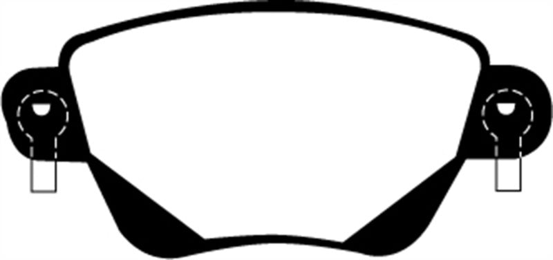 EBC DP41350R fits Jaguar 01-04 X-Type 2.5 Yellowstuff Rear Brake Pads