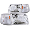 ANZO 111119 1997 fits Ford 93-19 Ranger Crystal Headlights Chrome w/ Corner Lights 2pc