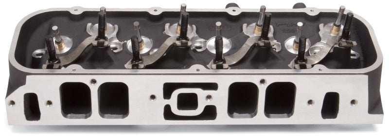 Edelbrock 61559 Single Marine BBC Rect Port Head w/ Valves