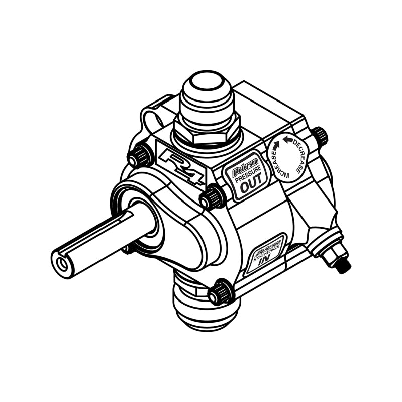 Peterson Fluid Systems 04-1004 R4 1-Stage Oil Pump - Left Side Mount - Rear Drive