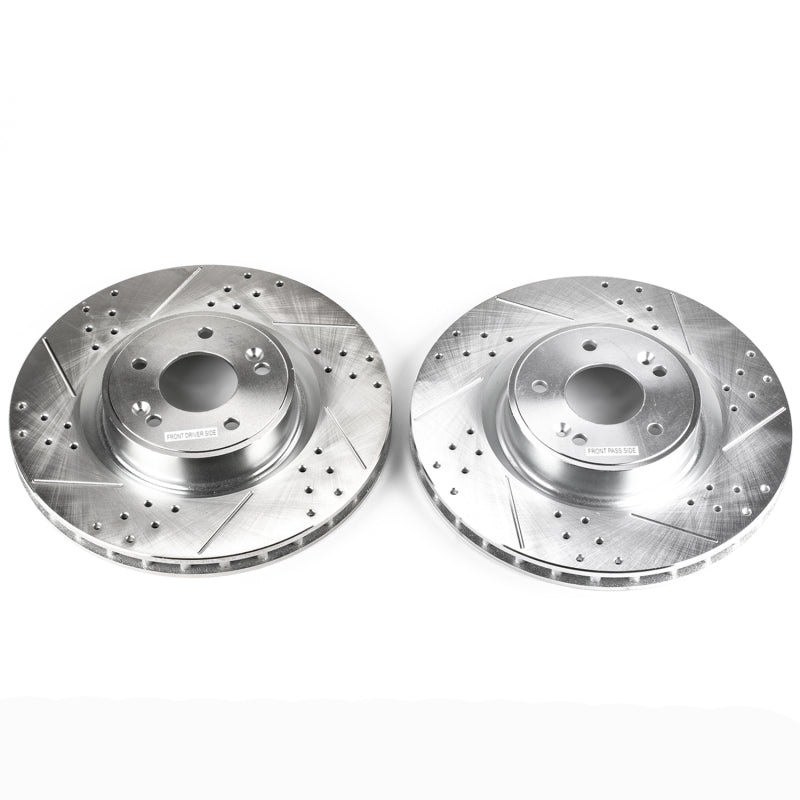 PowerStop fits Hyundai Genesis 10-16 Coupe Front Evolution Drilled & Slotted