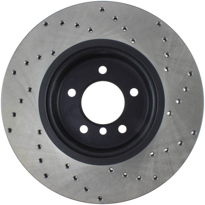 Stoptech 128.34104R Sport Cross Drilled Brake Rotor - Rear Left
