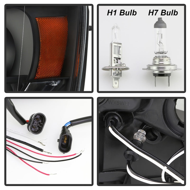 Spyder 5085979 fits Chevy 07-14 Suburban 1500 Projector Headlights LED Halo LED