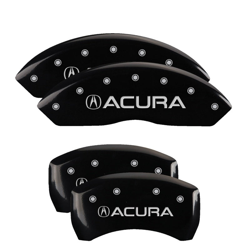 MGP 39024SACUBK 4 Caliper Covers Engraved Front & Rear fits Acura Black Finish S