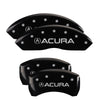 MGP 39024SACUBK 4 Caliper Covers Engraved Front & Rear fits Acura Black Finish S