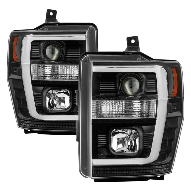 Spyder 5084477 fits Ford 08-10 F-250 Projector Headlights V2 - Light Bar DRL LE