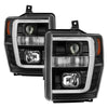 Spyder 5084477 fits Ford 08-10 F-250 Projector Headlights V2 - Light Bar DRL LE
