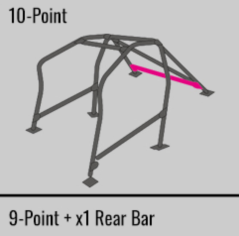 Cusco 232 270 W10 Safety21 10pt 2Pssgr BLK Roll Cage fits Nissan R33 2dr (S/O/No Cancel)