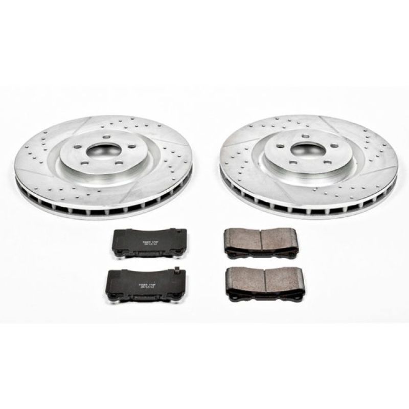 PowerStop K4547 fits Ford 07-14 Mustang Front Z23 Evolution Sport Brake Kit