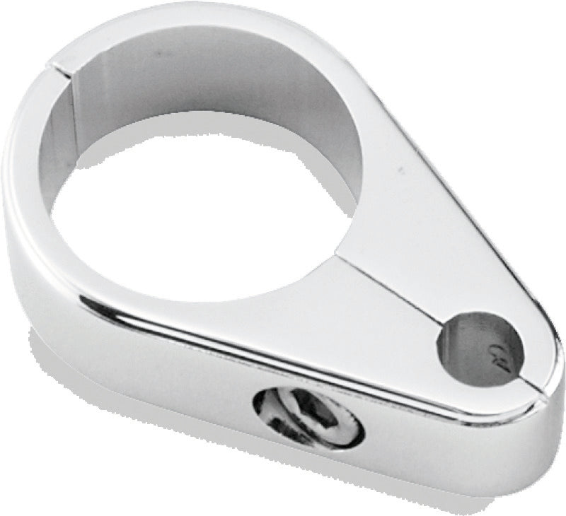Bikers Choice 489798 1 Inch Chrome Plain Clutch Cable Clamp