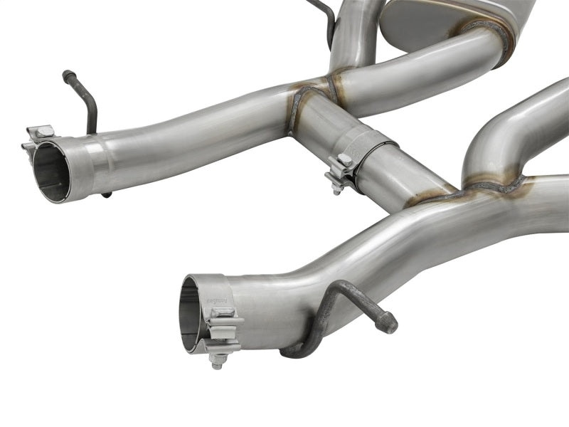 AFE 49-34068-P rce XP 3in 304 SS Axle-Back Dual Exhaust (NPP) w/ Polished Tips