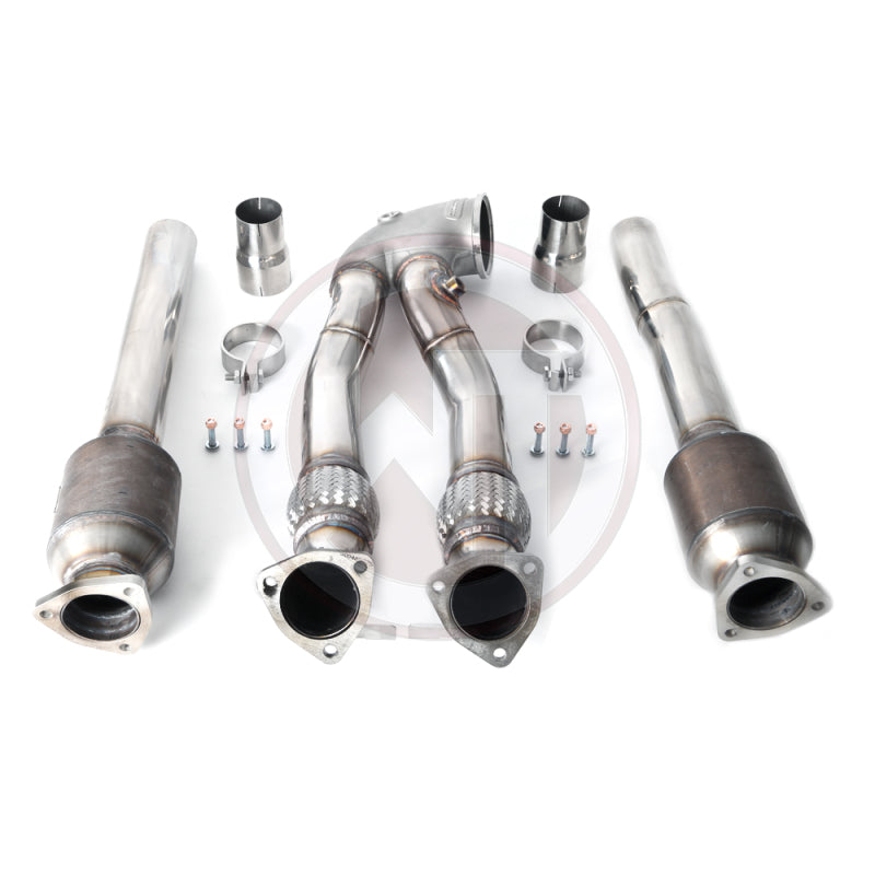 Wagner Tuning 500001028.KAT fits Audi TTRS 8S/RS3 8V SS304 Downpipe Kit w/Catted Pipes