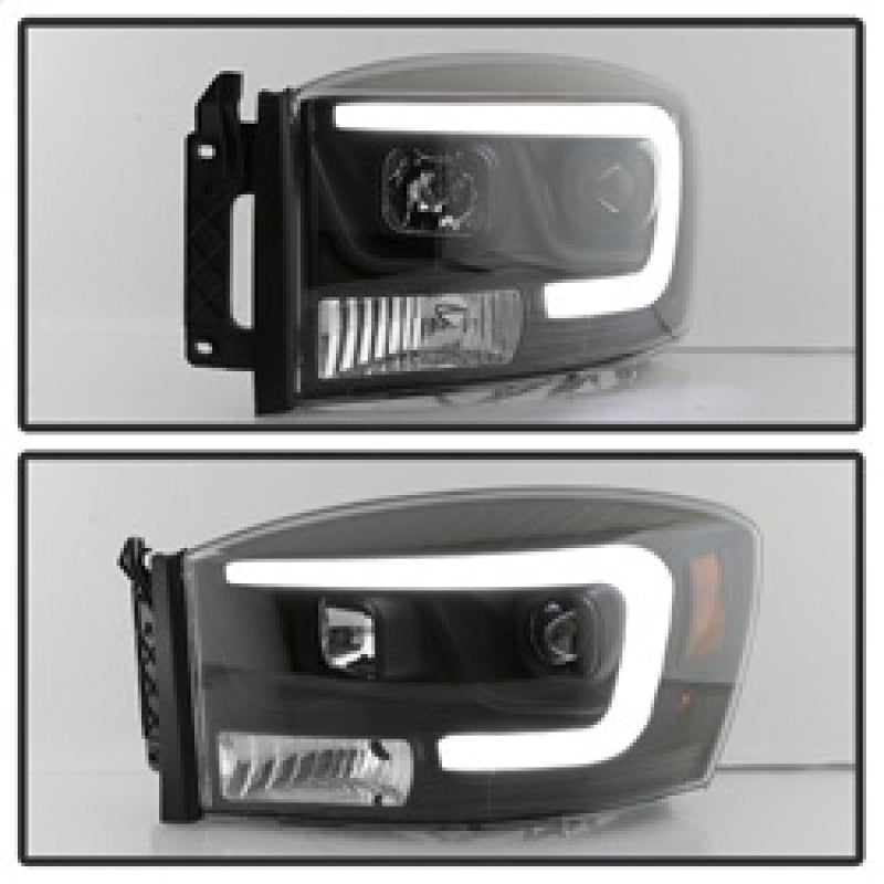 Spyder 5085306 fits Dodge 06-08 Ram 1500 V2 Projector Headlights - Light Bar DR