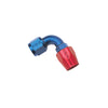 Russell 610150 Performance -4 AN Red/Blue 90 Degree Full Flow Hose End