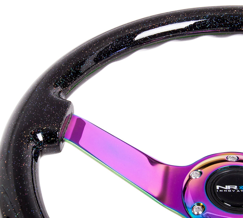 NRG RST-036BSB-MC RST-036BSB-MC Reinforced Steering Wheel Classic Blk Sparkle