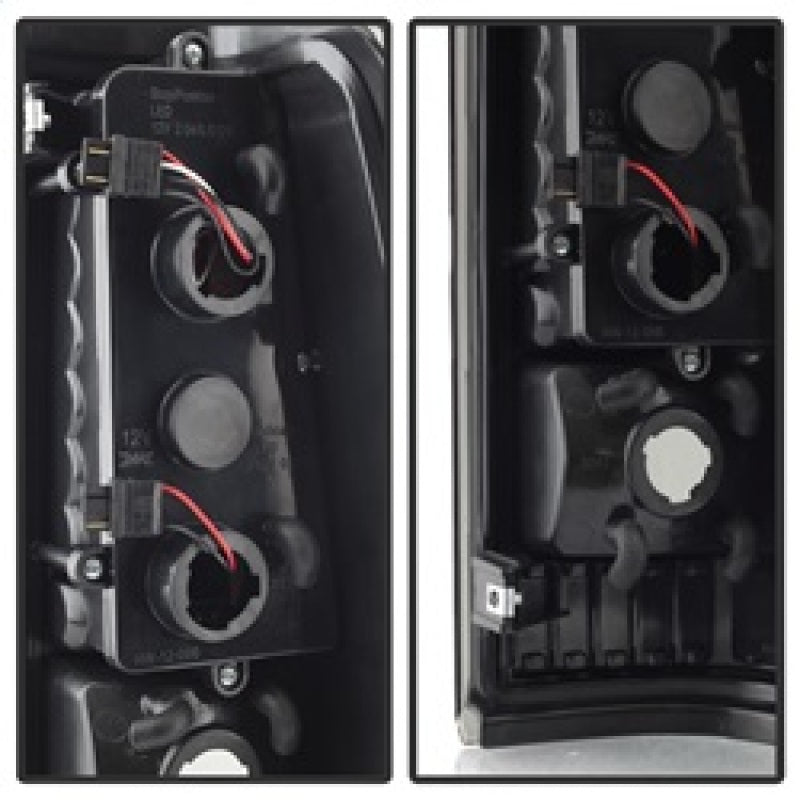 xTune 9038471 99-02 fits Chevy Silverado 1500/2500/3500 V2 LED Tail Lights - Bl