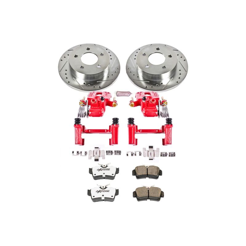 PowerStop KC1303 fits Ford Mustang Rear Z26 Street Warrior Brake Kit w/Calipers