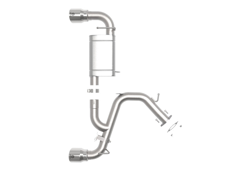 AFE 49-37007-P Axle Back Exhaust - 19-20 fits Hyundai Veloster N L4-2.0L (t) w/
