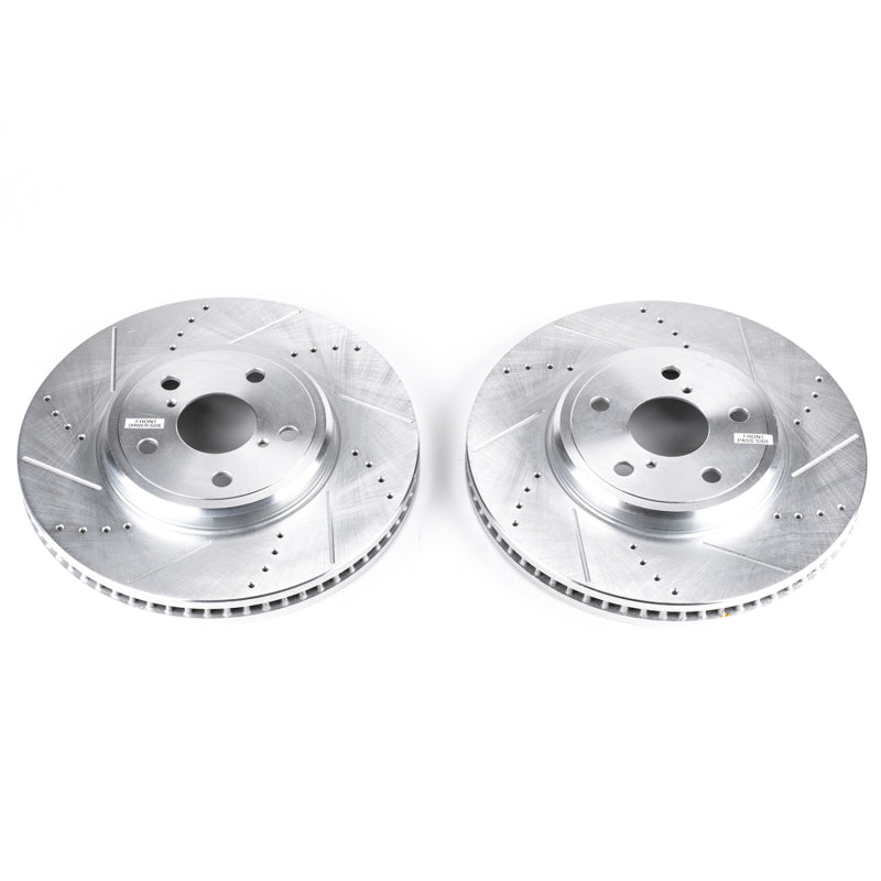 PowerStop fits Lexus 01-06 LS430 Front Evolution Drilled & Slotted Rotors - Pair