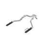 MBRP S5270BLK 24-25 fits Ford Ranger Raptor 3.0L 3in Dual Rear Turn-Down Axle Back Exhaust - Armor BLK Tips