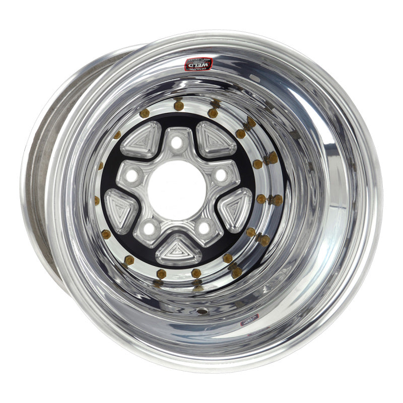 Weld 89B-616420K Alumastar Pro 16x16 / 5x5 BP / 5in. BS Black Wheel - Knurled B