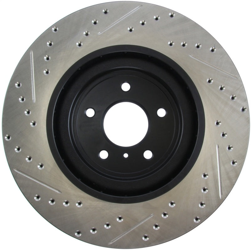 Stoptech 127.42100L fits Infiniti G37 / Nissan 370Z SportStop Slotted & Drilled Front Left Rotor