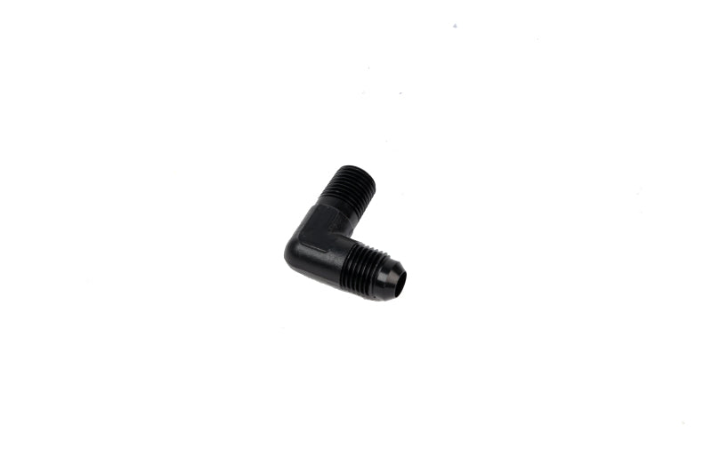 Aeromotive 15666 Fitting Elbow 1/4in-MNPT to AN-06 90-Deg Black