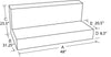 Tradesman 73280 Aluminum L-Shape Liquid Storage Tank (80 Gallon Capacity) - Blk
