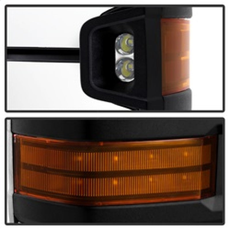 xTune 9936777 fits Chevy Silverado 14-16 Heated Amber LED Signal Mirror Chrome
