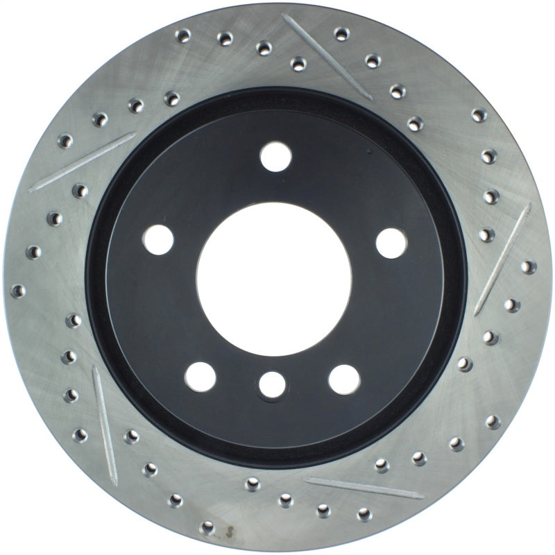 Stoptech 127.34049L Power Slot 00 BMW 323 / 01-07 325 / 99-00 328 Series Rear Left Drilled & Slotted Rotor