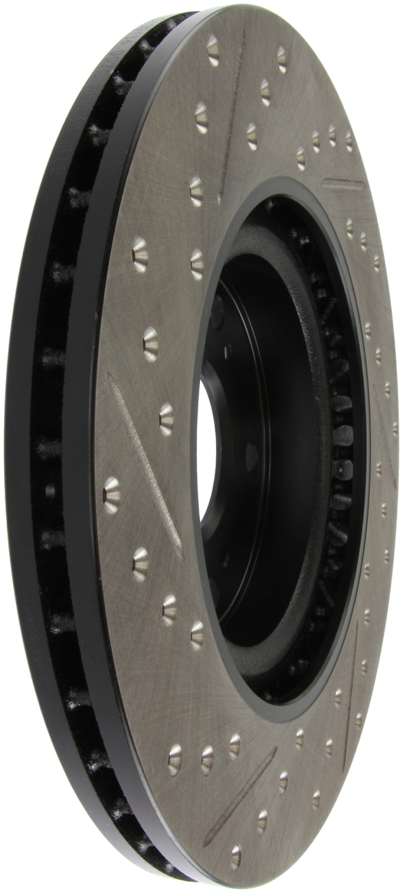 Stoptech 127.40057L 02-06 fits Acura RSX Type S / 06-09 Honda Civic Si Slotted & Drilled Left Front Rotor