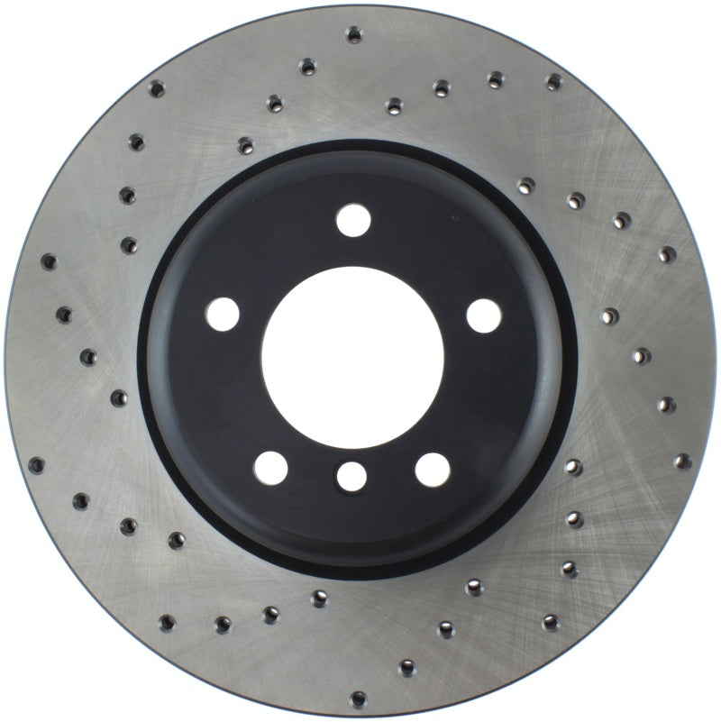Stoptech 128.34104R Sport Cross Drilled Brake Rotor - Rear Left