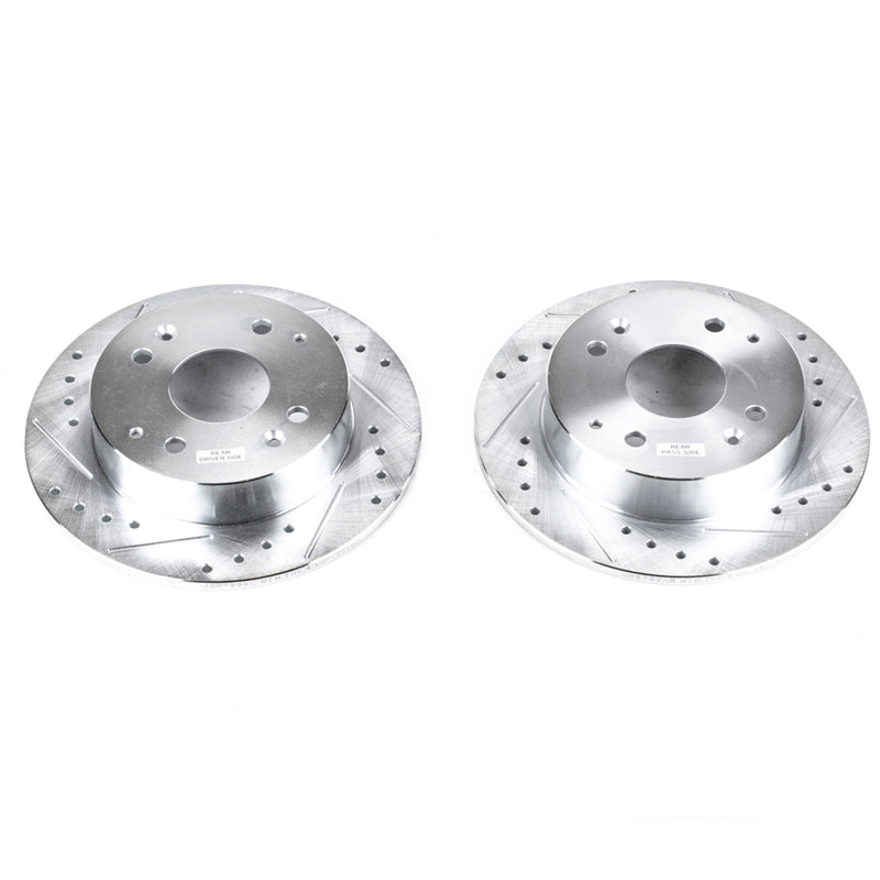 PowerStop fits Acura 98-99 CL Rear Evolution Drilled & Slotted Rotors - Pair