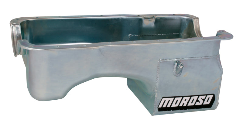 Moroso 20521 fits Ford 89-30 22 (w/Rear Sump) Wet Sump 7qt 9in Steel Oil Pan