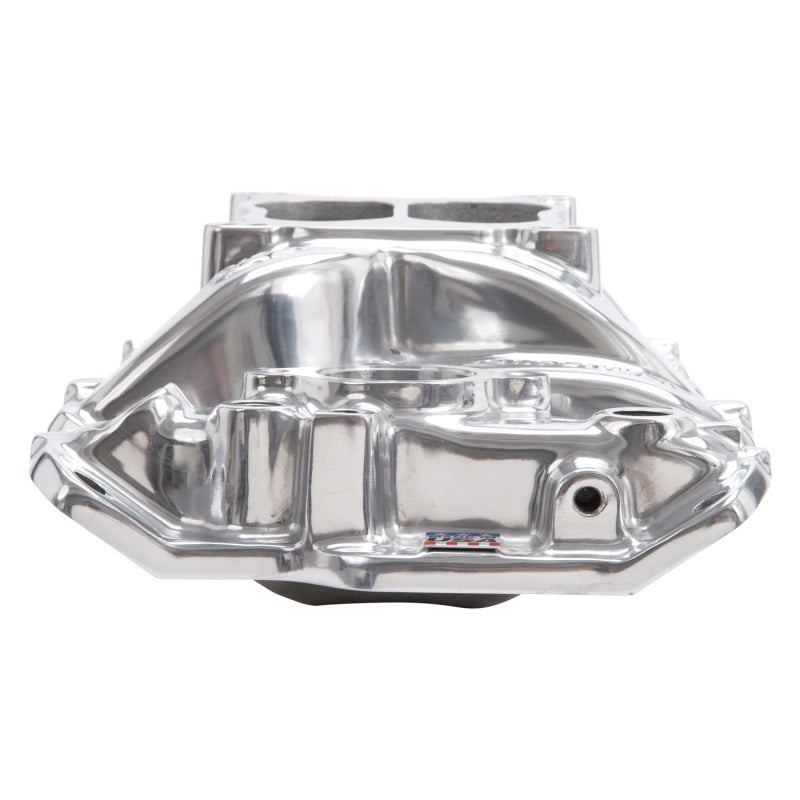 Edelbrock 26011 fits SBC Perf Air Gap Manifold Polished