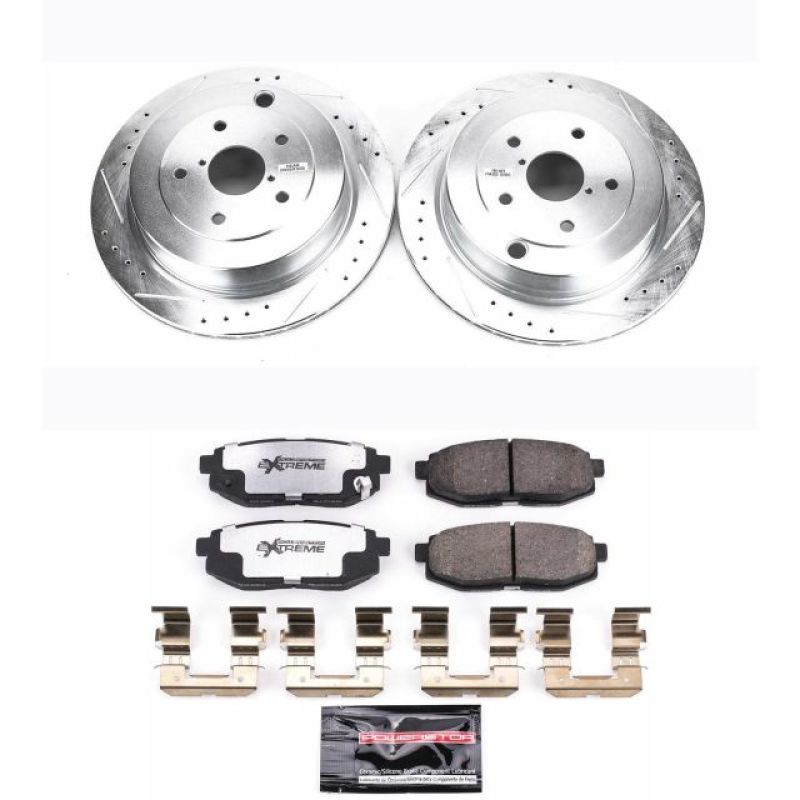 PowerStop K4645 26 06 fits Subaru B9 Tribeca Rear Z26 Street Warrior Brake Kit