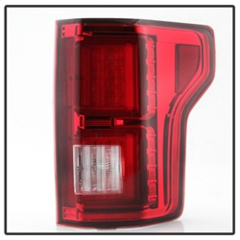 Spyder 5083692 fits Ford 15-20 F150 2017 Light Bar LED Tail Lights - Red Clear
