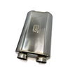 Stainless Bros 616-06323-2120 17in OAL 2.5in Oval SS304 Polished Finish Muffler