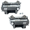 S&S 90-1361 Cycle 84-99 BT Super Stock Cylinder Heads - Wrinkle Black Aluminum F
