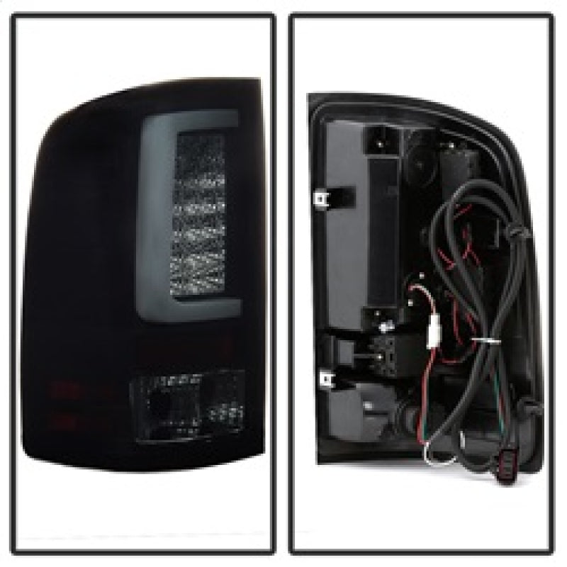 Spyder 5084750 fits GMC 07-13 Sierra 1500 V2 Light Bar LED Tail Lights - Blk Sm