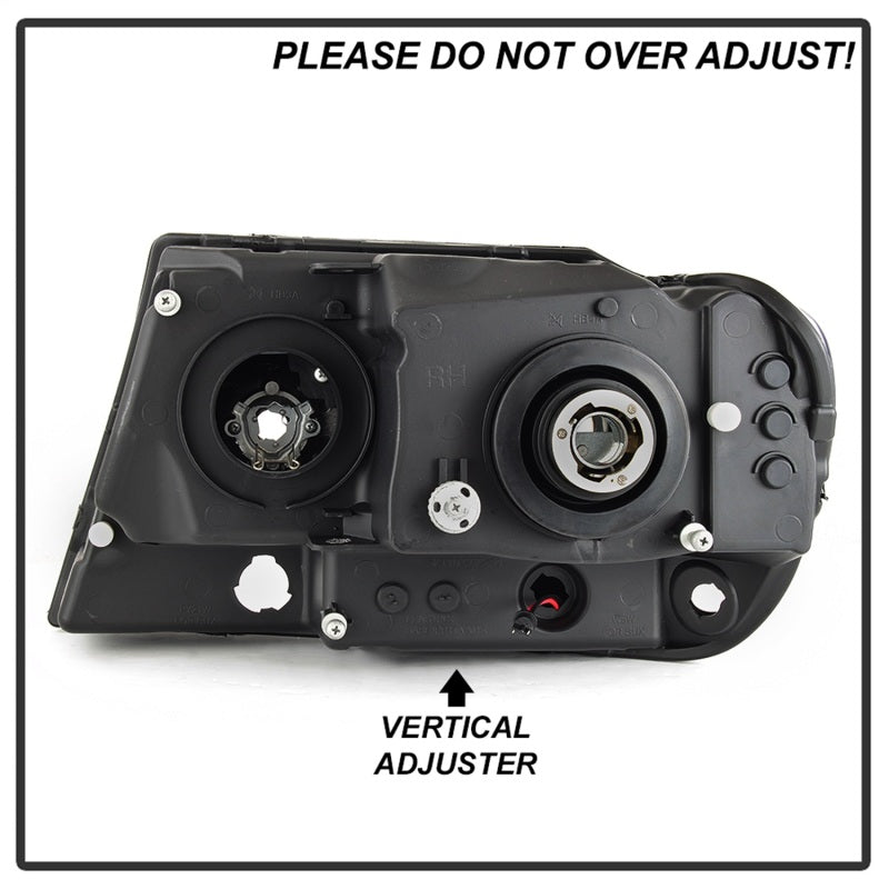 Spyder 5085214 fits Jeep 99-04 Grand Cherokee Projector Headlights - Light Bar