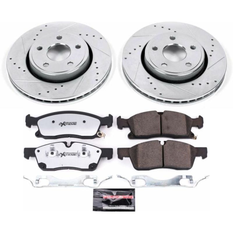 PowerStop K7412 36 17 fits Jeep Grand Cherokee Front Z36 Truck & Tow Brake Kit