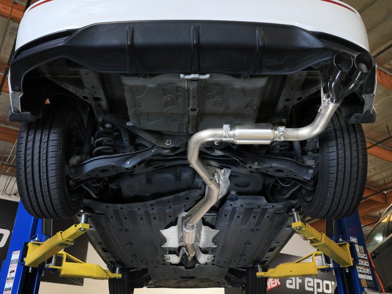 AFE 49-36631-B Takeda 2.5in 304 SS Cat-Back Exhaust w/ Black Tips 22-25 fits Ho