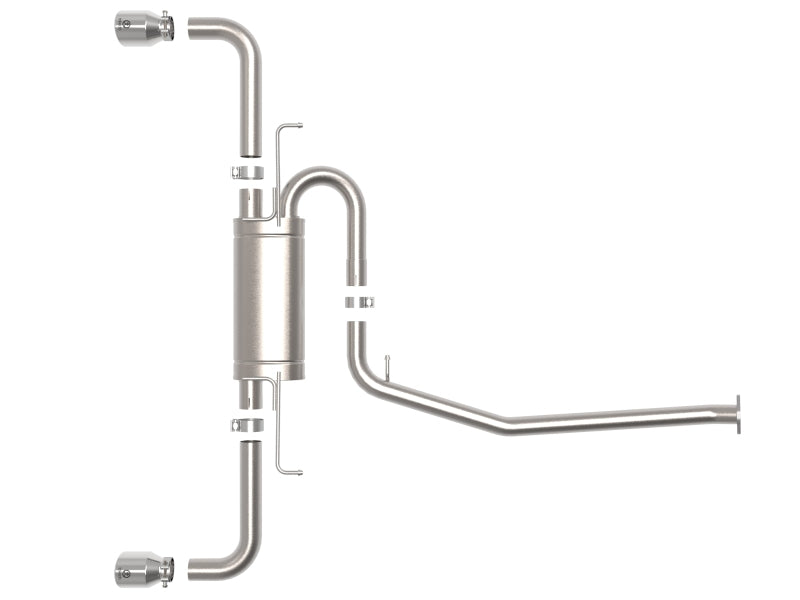 AFE 49-36053-P 19-21 fits Toyota RAV4 L4-2.5L Takeda 304 SS Cat-Back Exhaust w/