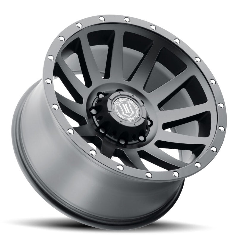 ICON 2020108047SB Compression 20x10 8x6.5 -19mm Offset 4.75in BS 121.4mm Bore Satin Black Wheel