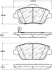 Stoptech 305.1444 09-15 Hyundai Sonata Street Select Front Brake Pads