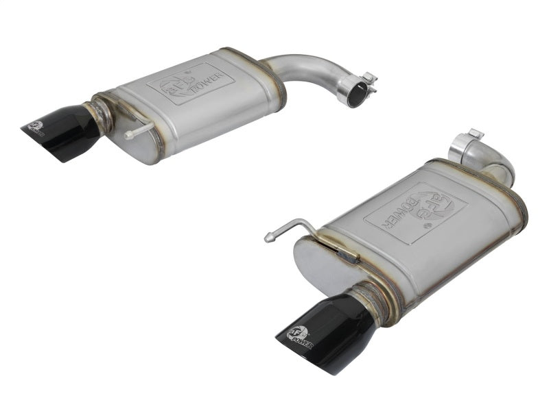 AFE 49-43085-B rce XP 2.5in 409 Stainless Axle Back Exhaust w/ Black Tips 15-17