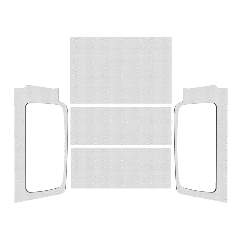 DEI 50602 fits Jeep 04-06 Wrangler LJ Unliminted Headliner Complete Kit - White