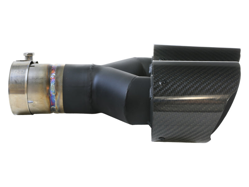 AFE 49T25480-C122 2.5in 304 Stainless Steel Clamp-on Exhaust Tip Driver side 2
