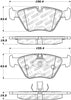 Stoptech 308.0946 Street Touring 04-09 BMW X3 (E38) / 06-09 Z4 3.0(E86) Front Brake Pads